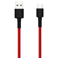 Дата кабель USB 2.0 AM to USB-C 1.0m Braide red Xiaomi (435419) - 1