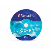 Диск CD Verbatim CD-R 700Mb 52x Spindle Wrap box Extra (43725) - 1