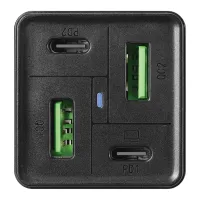 Зарядний пристрій Sandberg 4in1 2xUSB-C 2xUSB PD 65W QC 3.0 20W (441-45) - 2