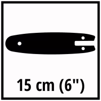 Шина для ланцюгової пили Einhell 15см, 1.0мм (4500163) - Image 2