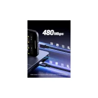 Дата кабель USB-C to USB-C 3.0m 100W L512 gray Ugreen (45065) - Изображение 5
