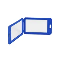 Бейдж Axent вертикальный, PP, 50х85мм, синий (4530-07-A) - Изображение 2