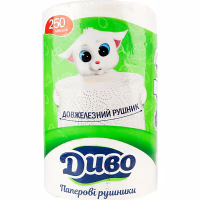 Паперові рушники Диво 2 шари 250 відривів 1 рулон (4820003838464) - Image 1