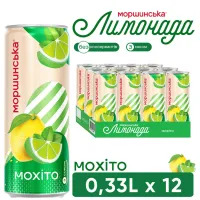 Напій Моршинська соковмісний Лимонада зі смаком Мохіто 0.33 л (4820017003049) - 5