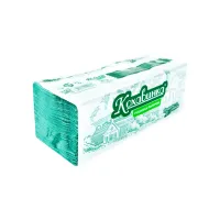 Паперові рушники Кохавинка V-складання Зелені 1 шар 200 листів (4820032450071) - 1