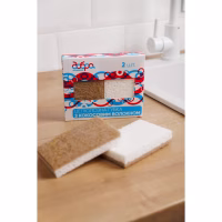 Губки кухонні Добра Господарочка Целюлозні З кокосовим волокном 2 шт. (4820086523073) - Image 4