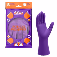 Рукавички господарські Добра Господарочка Латексні Колекція Вибійка Розмір S (4820086523707) - Image 1