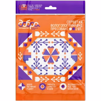 Серветки для прибирання Добра Господарочка Колекція Вибійка Целюлозні вологопоглинаючі Білі з принтом 2 шт. (4820086523974) - Image 1