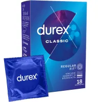 Презервативы Durex Classic латексные с силиконовой смазкой (классические) 18 шт. (4820108005013) - Изображение 1