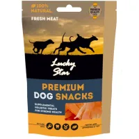 Ласощі для собак Lucky Star Соломка з курячого в'яленого м'яса ≈11 см 85 г (4820111434145) - 1