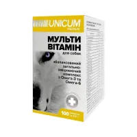 Вітаміни для собак Unicum PREMIUM мультивітамін 100 табл. (4820150201869) - 2