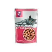 Вологий корм для кішок Mis Kiss з телятиною в соусі 100 г (4820164440155/4820111141449) - 1