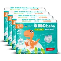 Підгузки Dino Baby 3D Soft 5 розмір (12-17 кг) 120 шт (4 упаковки по 30 шт) (4820204701710) - 2