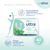 Флос-зубочистки Fesco Ultra Dental Floss Picks 40 шт. (4820204702410) - 2
