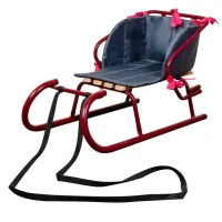 Матрацик в санки Snower сірий з рожевим (4820211101626) - Зображення 2