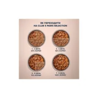 Вологий корм для собак Club 4 Paws Selection Плюс Шматочки з лососем та макрелью в соусі 85 г (4820215368056) - 4