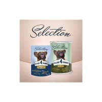 Вологий корм для собак Club 4 Paws Selection Плюс Шматочки з яловичиною та овочами в соусі 85 г (4820215368063) - 8