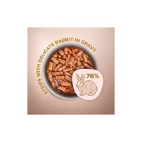 Вологий корм для кішок Club 4 Paws Selection Плюс Полоски с кроликом в соусе 85 г (4820215368087) - Зображення 2