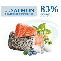 Вологий корм для собак Optimeal з лососем та лохиною в соусі 100 г (4820215369725) - 3