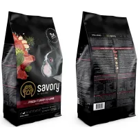 Сухий корм для собак Savory Small Breed rich in Fresh Turkey and Lamb 3 кг (4820232630358) - 2