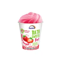 Бомбочка для ванни AquaShine Rainbow Набір Блискуча полуниця Бомба-кекс для ванн і Морська сіль з екстрактом ромашки (4820240940357) - 1