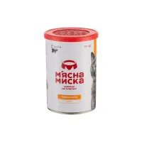 Паштет для котів М'ясна Миска з куркою 415 г (4820255190280) - 1