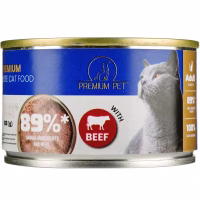 Паштет для котів PREMIUM PET з яловичиною 100 г (4820255191812) - Image 2