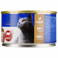 Паштет для котів PREMIUM PET з яловичиною 100 г (4820255191812) - Image 1