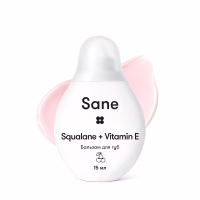 Бальзам для губ Sane Squalane + Vitamin E Живильний З ароматом вишні 15 мл (4820266831943) - Image 3