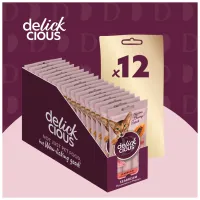 Ласощі для котів Delickcious Дорада з додаванням папаї 4 х 15 г (4820269141612) - 5