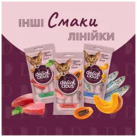 Ласощі для котів Delickcious Курка з додаванням ананасу 4 х 15 г (4820269141629) - 6