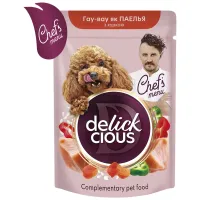 Вологий корм для собак Delickcious паелья з куркою 85 г (4820269147041) - 1