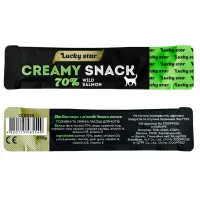 Ласощі для котів Lucky Star Лагідне пюре з м'якоті дикого лосося у стіках 10 г (4820281500206) - Зображення 2