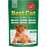Наповнювач для туалету Best Cat Силікагелевий Green Apple 3.6 л (4820281500282) - Image 1