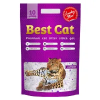 Наповнювач для туалету Best Cat Purple Lawanda Силікагелевий 10 л (4820281500411) - Зображення 1