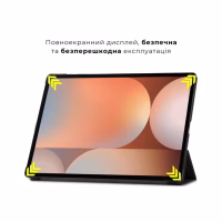 Чехол для планшета AirOn Premium Samsung Galaxy tab S10 Ultra 14.6 2024 + film Black (4822356758484) - Image 8