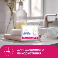 Ватні палички Lady Cotton в поліетиленовому пакеті 300 шт. (4823071621402) - 4