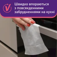 Серветки для прибирання Vortex Вологі Для кухні З клапаном 48 шт. (4823071641257) - 4