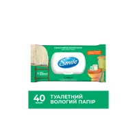Туалетний папір Smile Comfort Вологий 40 аркушів (4823071665987) - 2