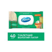 Туалетний папір Smile Classic Comfort Вологий 40 шт. (4823071668803) - Зображення 2