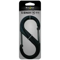 Карабін туристичний Nite ize Plastic Carb S Biner Size 6 NI676 All Black (4823082709571) - 2