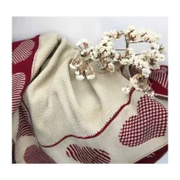 Плед Прованс в'язаний Серця 100х150 см (4823093436794) - 2