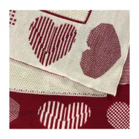 Плед Прованс в'язаний Серця 100х150 см (4823093436794) - 3