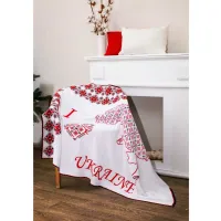 Плед Прованс в'язаний Вишиванка 100х150 см (4823093442962) - 1