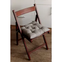 Подушка на стілець Прованс Фібра сіра 40х40 см (4823093447004) - 2