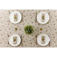 Скатертина Прованс Квіти беж Господиня 180х136 см (4823093450912) - 4