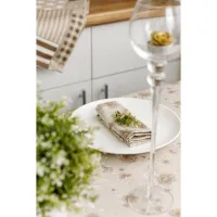 Скатертина Прованс Квіти беж Господиня 180х136 см (4823093450912) - 6