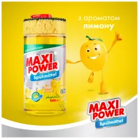 Засіб для ручного миття посуду Maxi Power Лимон 1000 мл (4823098400929) - 2