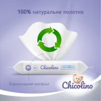 Туалетний папір Chicolino Біорозкладний вологий для дітей та дорослих 40 шт. (4823098413936) - 3