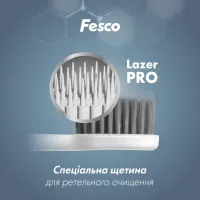 Зубна щітка Fesco Black & White Series Soft Біла з чорною щетиною (4823098414131) - 2